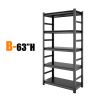 Adjustable Heavy Duty Metal Shelving - 5-Tier Storage Shelves, 2000LBS Load, Kitchen, Garage, Pantry H63 * W31.5 * D15.7