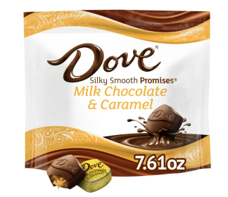 Dove Promises Milk Chocolate Caramel Candy - 7.61 oz Bag