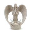 Southwest Desert Angel Candle Holder - Handcrafted Ceramic Decor for Home or Office