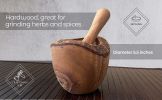 Olive Wood Rustic Mortar and Pestle