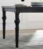 Leviton Urban Style Wood Dark Wash Turned-Leg Dining Set: Table and 6 Chairs