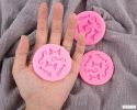 2Pcs Silicone Baking Molds Cute Bow Tie Candy Mold Cake Pop Molds Silicone Cookie Mold Beard Ties Mold Cake Mold Bow Tie Cake Mini Cake Mold Silicone