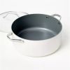 8qt Nonstick Ceramic Coated Aluminum Wide Stock Pot