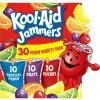 Kool Aid Jammers Variety Pack with Tropical Punch, Grape & Cherry Kids Drink, 30 Count Box, 6 fl oz Pouches 180