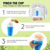 Summer Squeeze Homemade Juice Water Bottle Quick-Frozen Smoothie Sand Cup Pinch Fast Cooling Magic Ice Cream Slushy Maker Beker